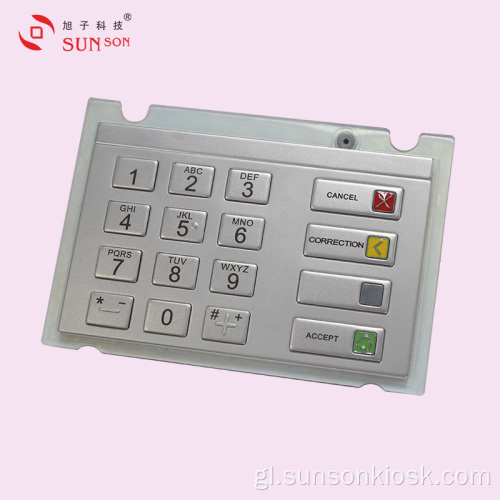 Teclado PIN de cifrado compacto para máquina expendedora